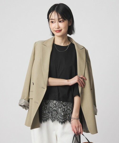 green label relaxing / グリーンレーベル リラクシング カットソー | スソ レース プルオーバー カットソー | 詳細12