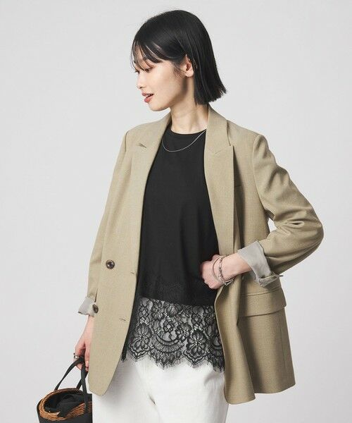 green label relaxing / グリーンレーベル リラクシング カットソー | スソ レース プルオーバー カットソー | 詳細13