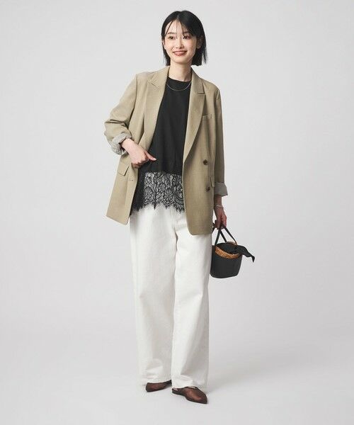 green label relaxing / グリーンレーベル リラクシング カットソー | スソ レース プルオーバー カットソー | 詳細14