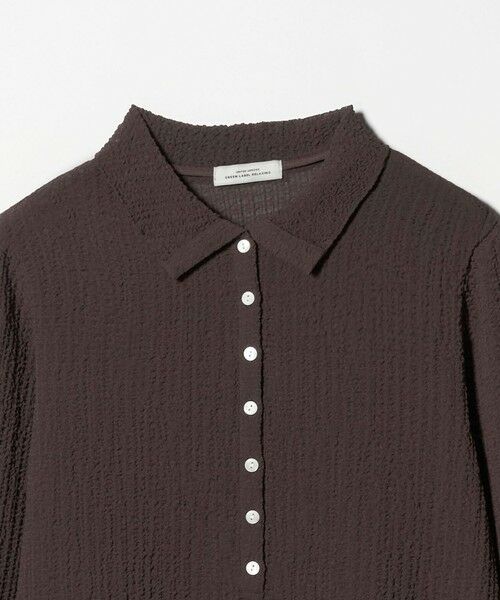 green label relaxing / グリーンレーベル リラクシング カットソー | 【WEB限定】＜at ease＞シアー サッカーライク エリツキ プルオーバー カットソー | 詳細14