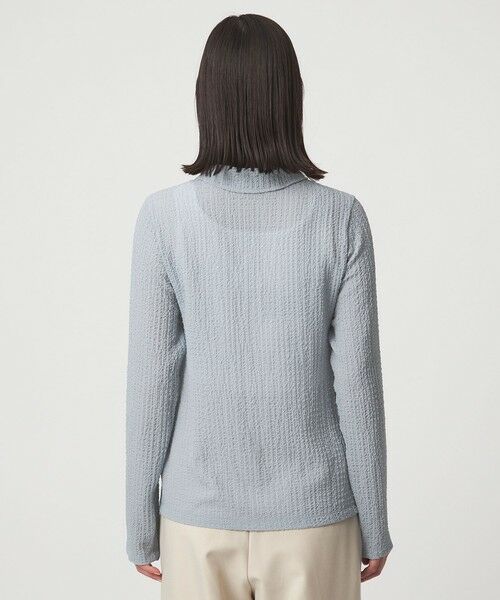 green label relaxing / グリーンレーベル リラクシング カットソー | 【WEB限定】＜at ease＞シアー サッカーライク エリツキ プルオーバー カットソー | 詳細24