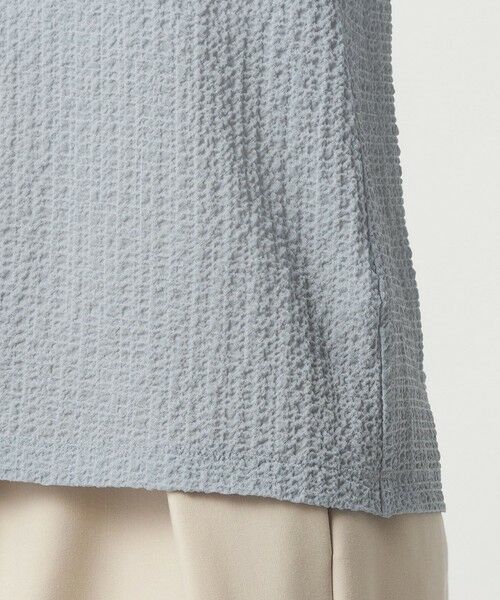 green label relaxing / グリーンレーベル リラクシング カットソー | 【WEB限定】＜at ease＞シアー サッカーライク エリツキ プルオーバー カットソー | 詳細27