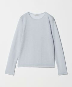 green label relaxing / グリーンレーベル リラクシング カットソー | シャーリング シアー ロングスリーブ プルオーバー カットソー