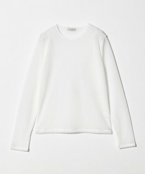 green label relaxing / グリーンレーベル リラクシング カットソー | シャーリング シアー ロングスリーブ プルオーバー カットソー | 詳細5