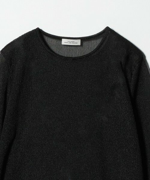 green label relaxing / グリーンレーベル リラクシング カットソー | シャーリング シアー ロングスリーブ プルオーバー カットソー | 詳細3