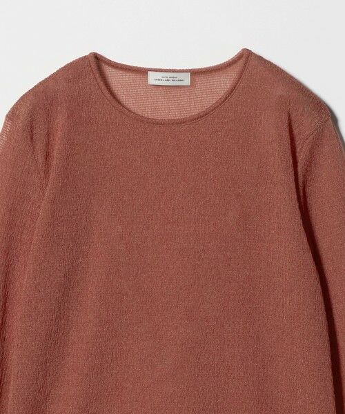 green label relaxing / グリーンレーベル リラクシング カットソー | シャーリング シアー ロングスリーブ プルオーバー カットソー | 詳細19