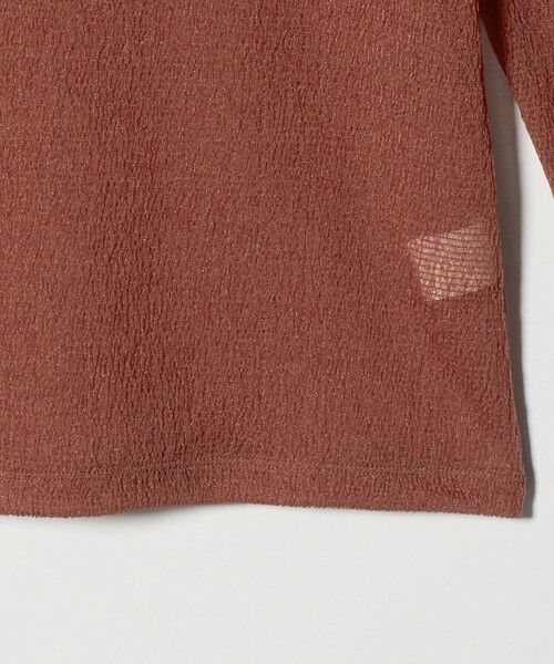 green label relaxing / グリーンレーベル リラクシング カットソー | シャーリング シアー ロングスリーブ プルオーバー カットソー | 詳細8