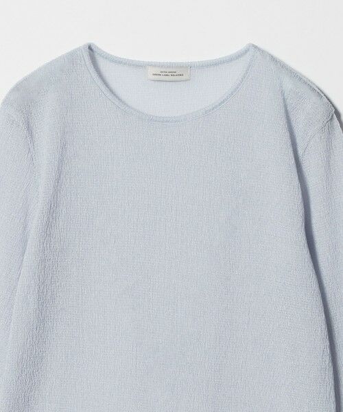 green label relaxing / グリーンレーベル リラクシング カットソー | シャーリング シアー ロングスリーブ プルオーバー カットソー | 詳細12