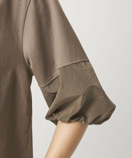 green label relaxing / グリーンレーベル リラクシング カットソー | タフタ ドッキング ボリュームスリーブ プルオーバー | 詳細17