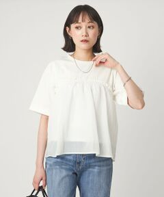 green label relaxing / グリーンレーベル リラクシング カットソー | タフタ ドッキング ビスチェ プルオーバー