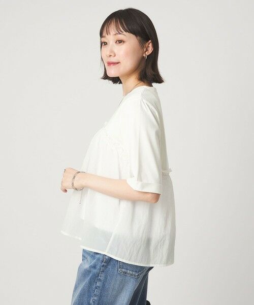 green label relaxing / グリーンレーベル リラクシング カットソー | タフタ ドッキング ビスチェ プルオーバー | 詳細2