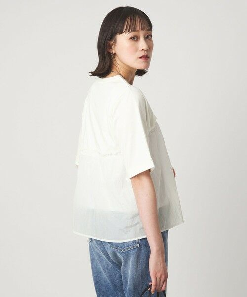 green label relaxing / グリーンレーベル リラクシング カットソー | タフタ ドッキング ビスチェ プルオーバー | 詳細3