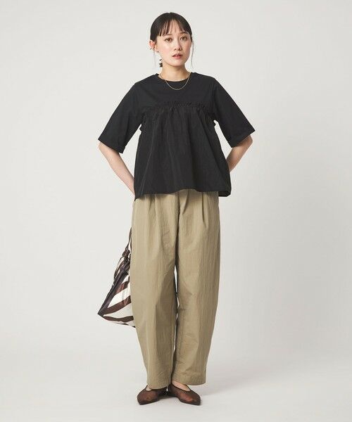 green label relaxing / グリーンレーベル リラクシング カットソー | タフタ ドッキング ビスチェ プルオーバー | 詳細8