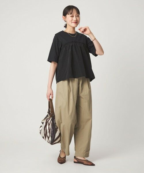 green label relaxing / グリーンレーベル リラクシング カットソー | タフタ ドッキング ビスチェ プルオーバー | 詳細9