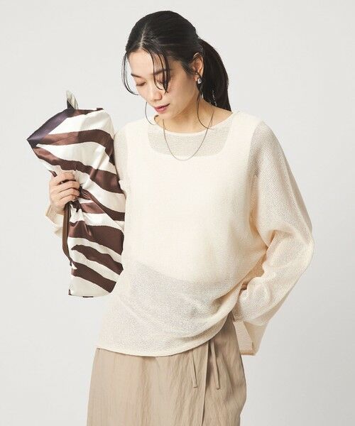 green label relaxing / グリーンレーベル リラクシング ニット・セーター | ペーパー ニット プルオーバー ウォッシャブル | 詳細2