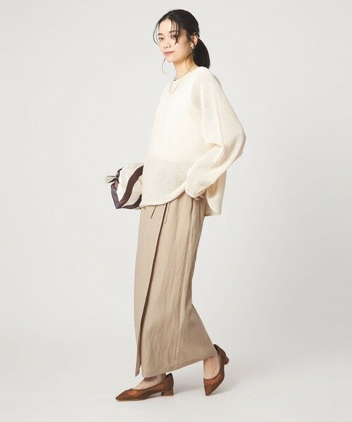 green label relaxing / グリーンレーベル リラクシング ニット・セーター | ペーパー ニット プルオーバー ウォッシャブル | 詳細3