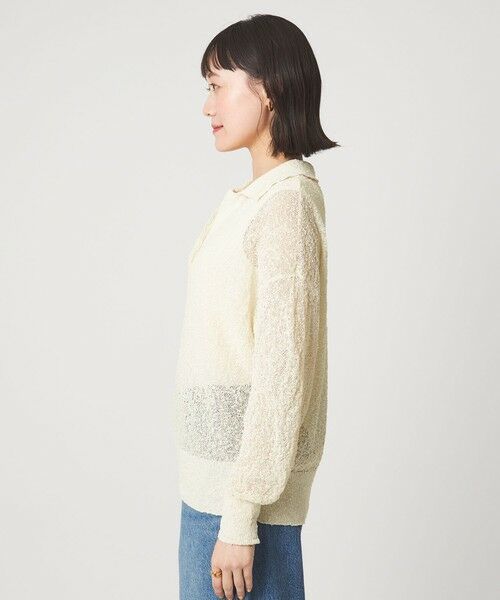 green label relaxing / グリーンレーベル リラクシング ニット・セーター | ノットヤーン スキッパー プルオーバー ウォッシャブル | 詳細6