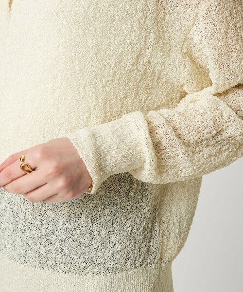 green label relaxing / グリーンレーベル リラクシング ニット・セーター | ノットヤーン スキッパー プルオーバー ウォッシャブル | 詳細9