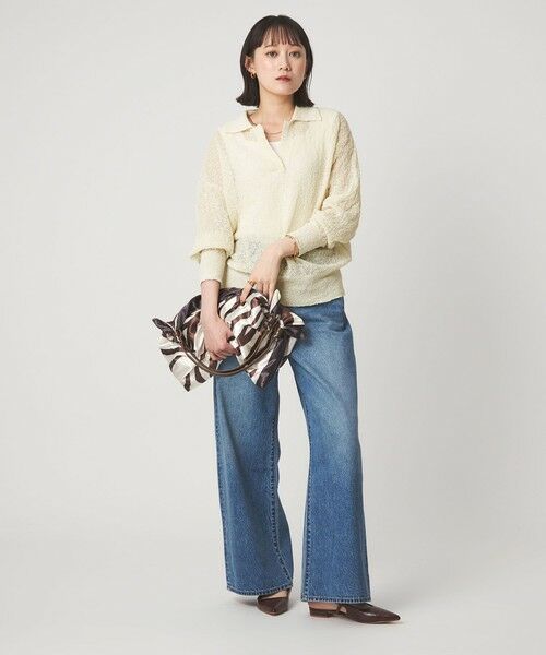 green label relaxing / グリーンレーベル リラクシング ニット・セーター | ノットヤーン スキッパー プルオーバー ウォッシャブル | 詳細4