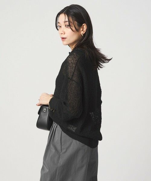 green label relaxing / グリーンレーベル リラクシング ニット・セーター | ノットヤーン スキッパー プルオーバー ウォッシャブル | 詳細13