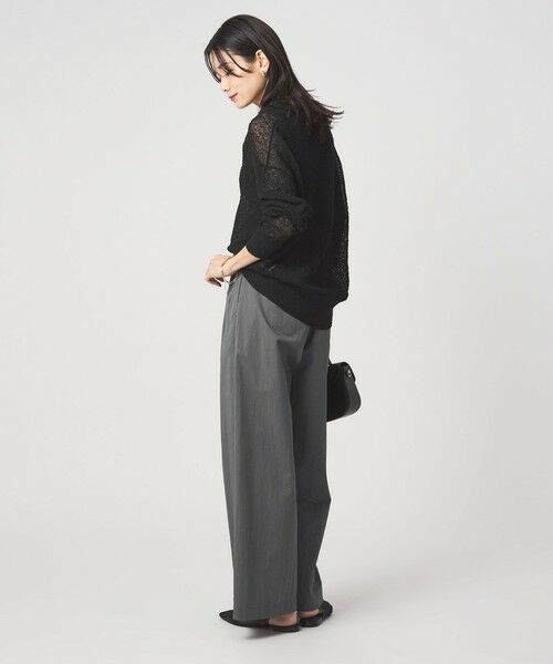 green label relaxing / グリーンレーベル リラクシング ニット・セーター | ノットヤーン スキッパー プルオーバー ウォッシャブル | 詳細15