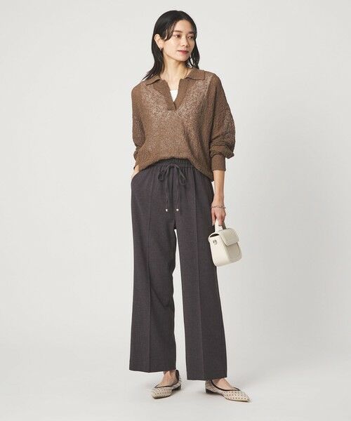 green label relaxing / グリーンレーベル リラクシング ニット・セーター | ノットヤーン スキッパー プルオーバー ウォッシャブル | 詳細18