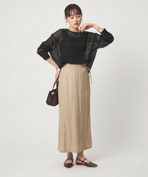 green label relaxing / グリーンレーベル リラクシング ニット・セーター | フレンチリネン メッシュ プルオーバー ニット | 詳細4