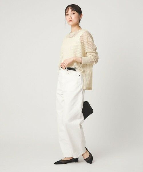 green label relaxing / グリーンレーベル リラクシング ニット・セーター | フレンチリネン メッシュ プルオーバー ニット | 詳細9