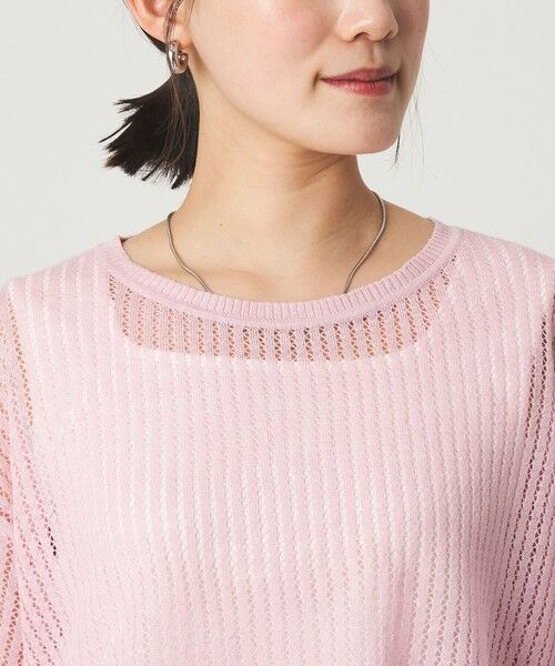 green label relaxing / グリーンレーベル リラクシング ニット・セーター | フレンチリネン メッシュ プルオーバー ニット | 詳細19