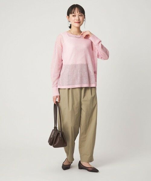 green label relaxing / グリーンレーベル リラクシング ニット・セーター | フレンチリネン メッシュ プルオーバー ニット | 詳細15