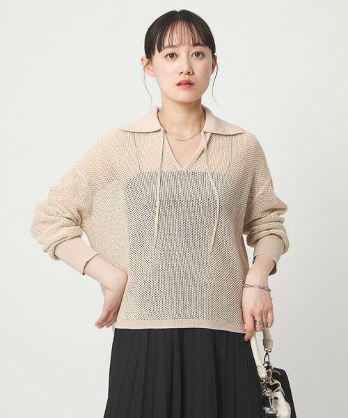green label relaxing / グリーンレーベル リラクシング ニット・セーター | メッシュ ポロプルオーバー | 詳細3