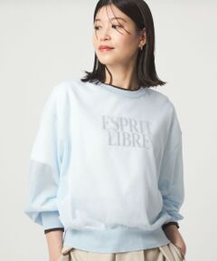 green label relaxing / グリーンレーベル リラクシング ニット・セーター | 【WEB限定】＜at ease＞バイカラー シアー ニット プルオーバー