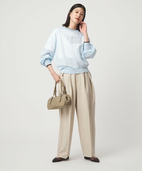 green label relaxing / グリーンレーベル リラクシング ニット・セーター | 【WEB限定】<at ease>バイカラー シアー ニット プルオーバー | 詳細24