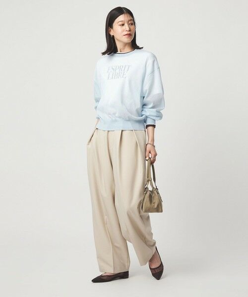 green label relaxing / グリーンレーベル リラクシング ニット・セーター | 【WEB限定】<at ease>バイカラー シアー ニット プルオーバー | 詳細26