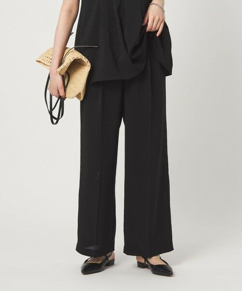 green label relaxing / グリーンレーベル リラクシング その他パンツ | ［size SHORT/TALLあり］シアーエア ワイド パンツ マシンウォッシャブル | 詳細1