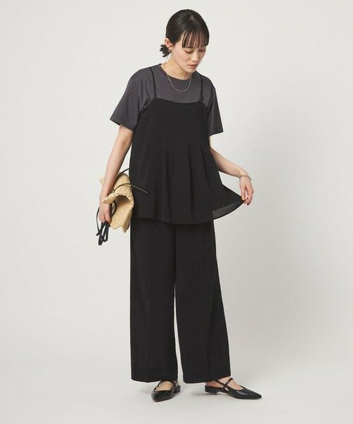 green label relaxing / グリーンレーベル リラクシング その他パンツ | ［size SHORT/TALLあり］シアーエア ワイド パンツ マシンウォッシャブル | 詳細3