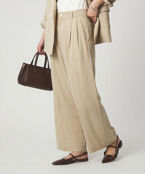 green label relaxing / グリーンレーベル リラクシング その他パンツ | ［size SHORT/TALLあり］シアーエア ワイド パンツ マシンウォッシャブル | 詳細5