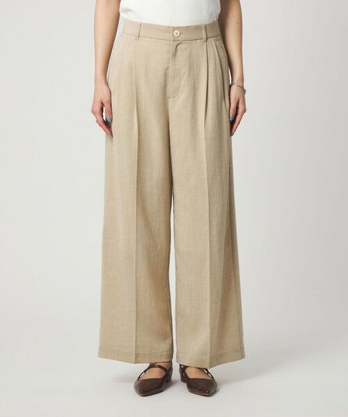 green label relaxing / グリーンレーベル リラクシング その他パンツ | ［size SHORT/TALLあり］シアーエア ワイド パンツ マシンウォッシャブル | 詳細8