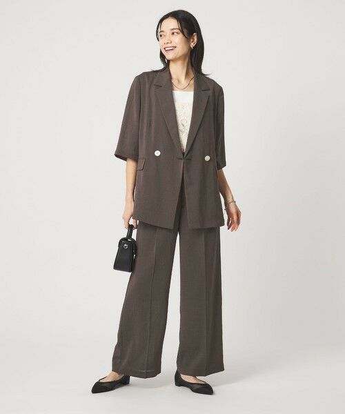 green label relaxing / グリーンレーベル リラクシング その他パンツ | ［size SHORT/TALLあり］シアーエア ワイド パンツ マシンウォッシャブル | 詳細22