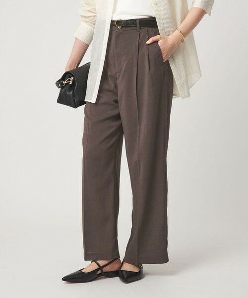 green label relaxing / グリーンレーベル リラクシング その他パンツ | ［size SHORT/TALLあり］シアーエア ワイド パンツ マシンウォッシャブル | 詳細17