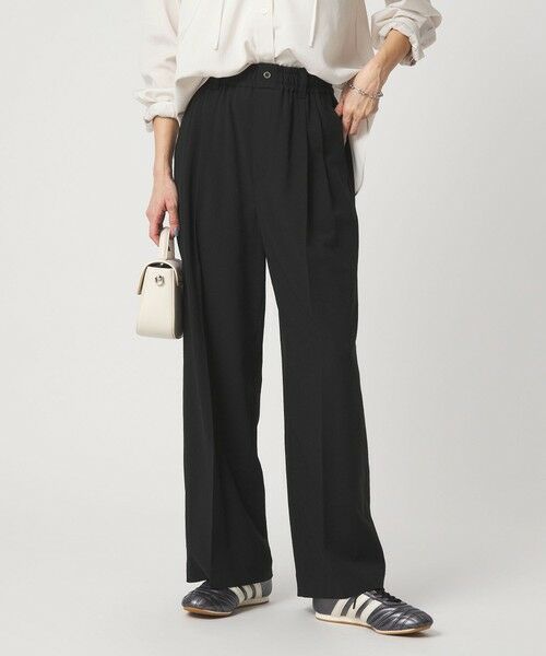 green label relaxing / グリーンレーベル リラクシング その他パンツ | 【結論シリーズ】ニーハイワイドパンツ［size SHORT/TALLあり］（BLACK）