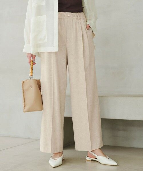 green label relaxing / グリーンレーベル リラクシング その他パンツ | 【結論シリーズ】ニーハイワイドパンツ［size SHORT/TALLあり］ | 詳細8