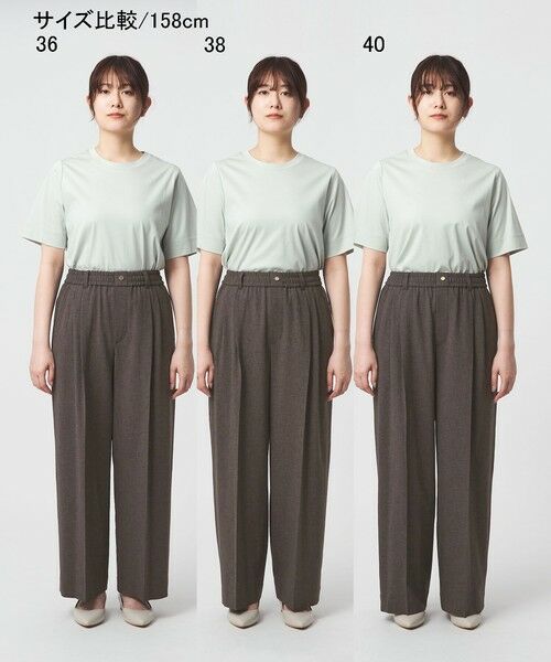green label relaxing / グリーンレーベル リラクシング その他パンツ | ［size SHORT/TALLあり］ニーハイワイドパンツ | 詳細22