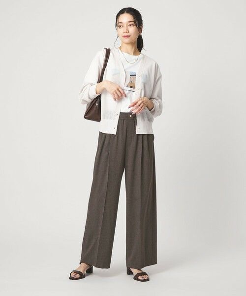 green label relaxing / グリーンレーベル リラクシング その他パンツ | 【結論シリーズ】ニーハイワイドパンツ［size SHORT/TALLあり］ | 詳細17