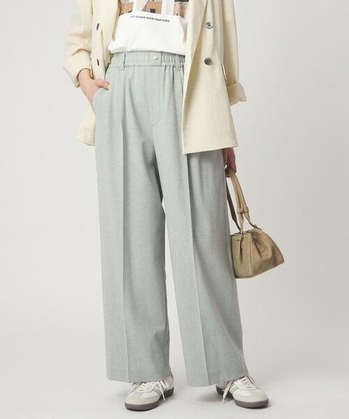 green label relaxing / グリーンレーベル リラクシング その他パンツ | 【結論シリーズ】ニーハイワイドパンツ［size SHORT/TALLあり］（LT.BLUE）