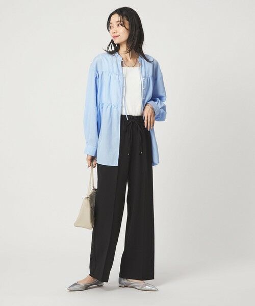 green label relaxing / グリーンレーベル リラクシング その他パンツ | ［size SHORT/TALLあり］ニーハイフレアパンツ | 詳細4