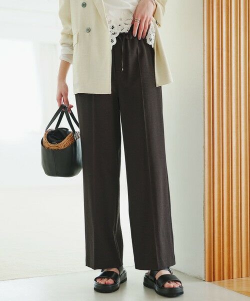 green label relaxing / グリーンレーベル リラクシング その他パンツ | ［size SHORT/TALLあり］ニーハイフレアパンツ | 詳細1