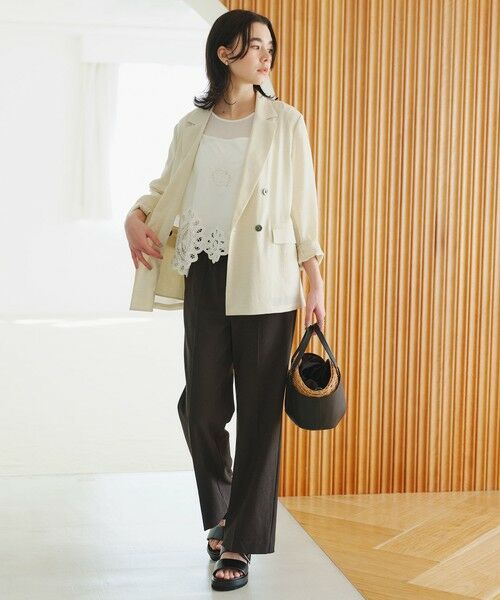 green label relaxing / グリーンレーベル リラクシング その他パンツ | ［size SHORT/TALLあり］ニーハイフレアパンツ | 詳細2