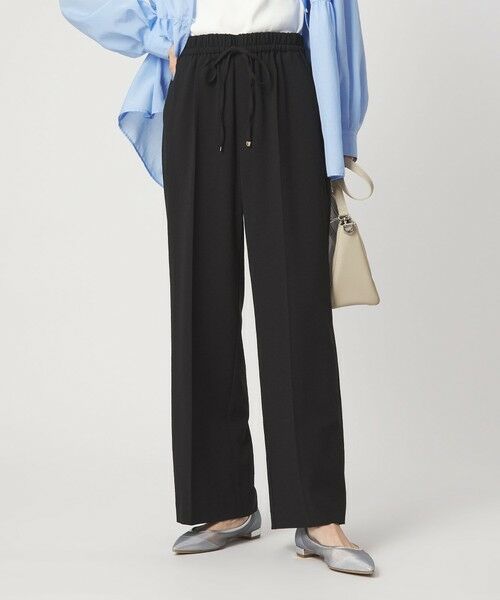 green label relaxing / グリーンレーベル リラクシング その他パンツ | ［size SHORT/TALLあり］ニーハイフレアパンツ（BLACK）