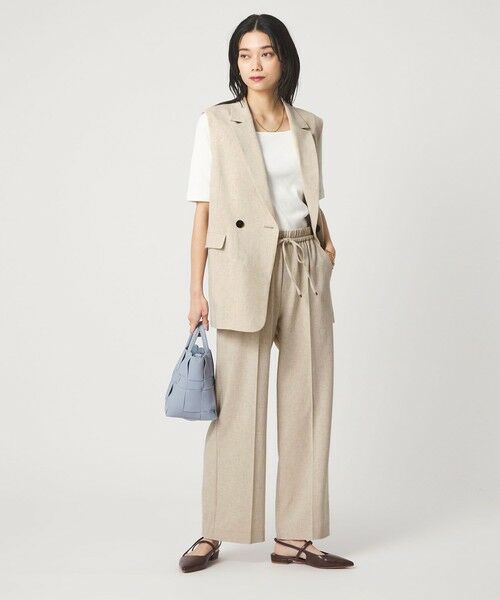 green label relaxing / グリーンレーベル リラクシング その他パンツ | ［size SHORT/TALLあり］ニーハイフレアパンツ | 詳細9